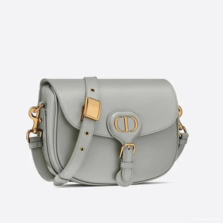 Cheap Bobby Box Medium Dior Bag Calfskin Grey 0602 Luxury